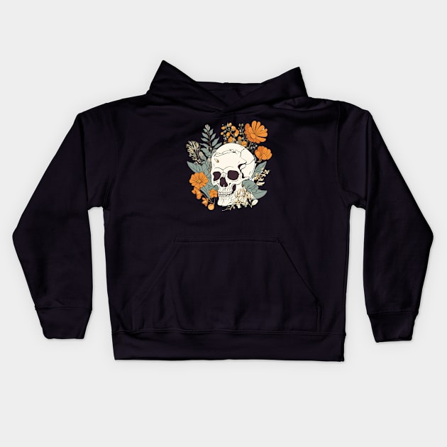 Bones and botany Kids Hoodie by Warp9